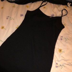 Black fitted dress